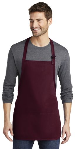 Port Authority® Medium Length Apron with Pouch Pockets
